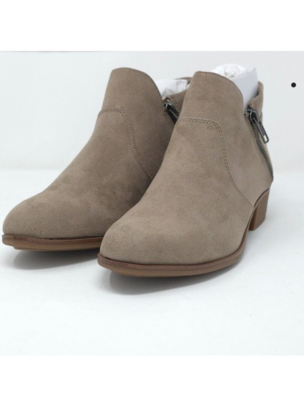 Sun + Stone Taupe Ankle Booties size 6M